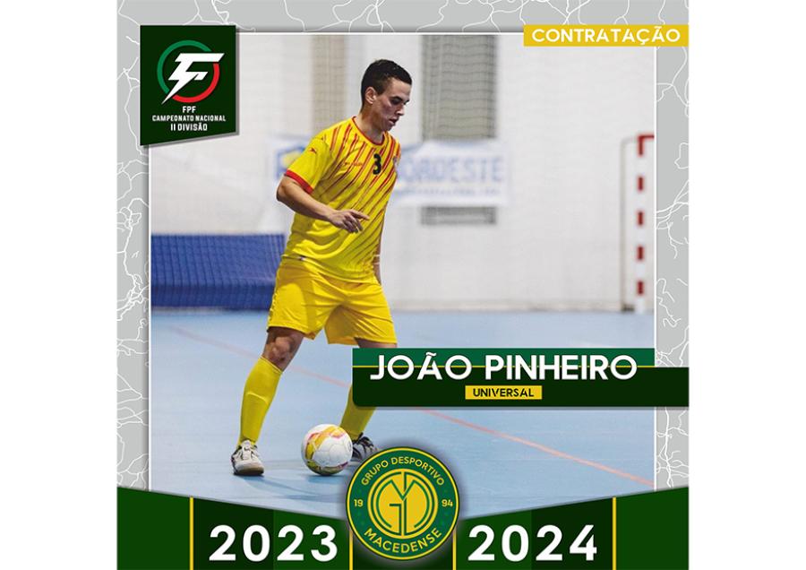 João Pinheiro dá salto para a Segunda Divisão no Macedense