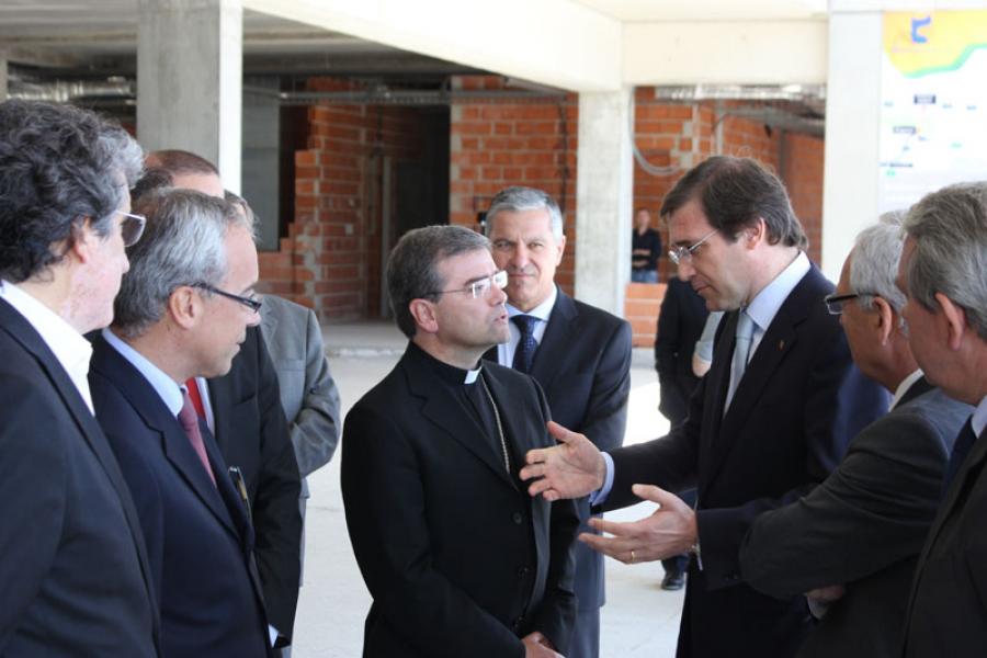 D. José Cordeiro com Pedro Passos Coelho