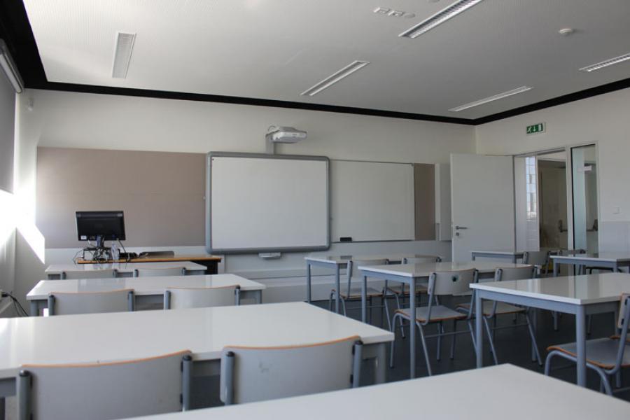 Sala de aulas vazia